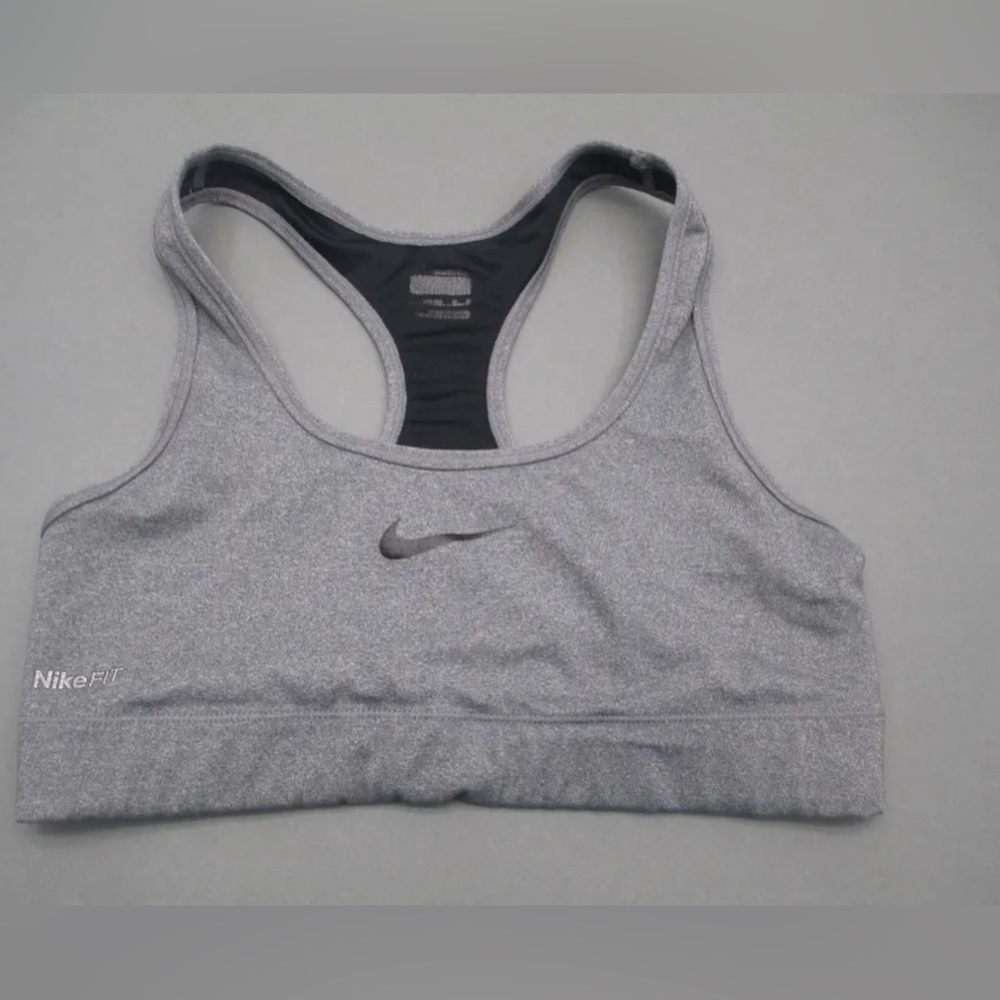 Nike Size S Womens Gray Athletic FirDry Wireless Unpadded Sports Bra